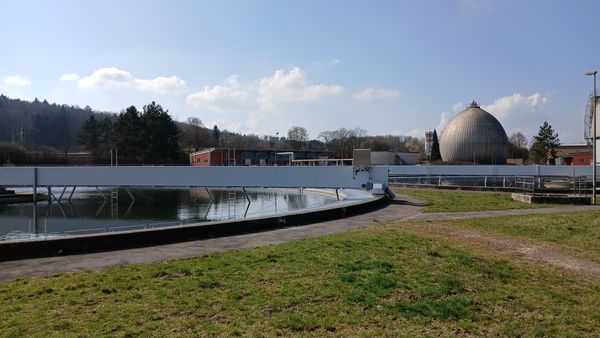 Zentralkläranlage Ansbach - Nachklärbecken